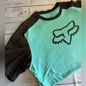 Fox Racing Ranger T-Shirt Men’s XL Teal Black Logo Jersey Tee